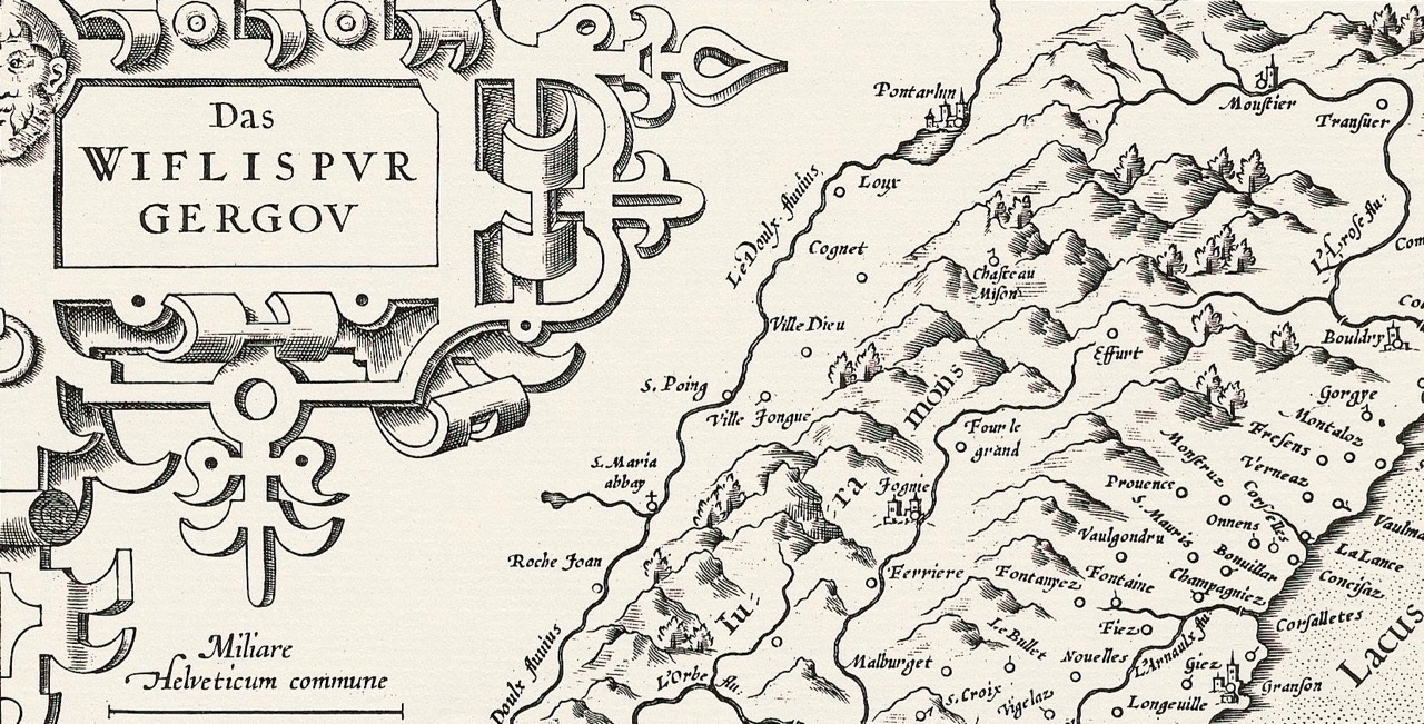 Wiflisburgergau: Karte von Gerhard Mercator
