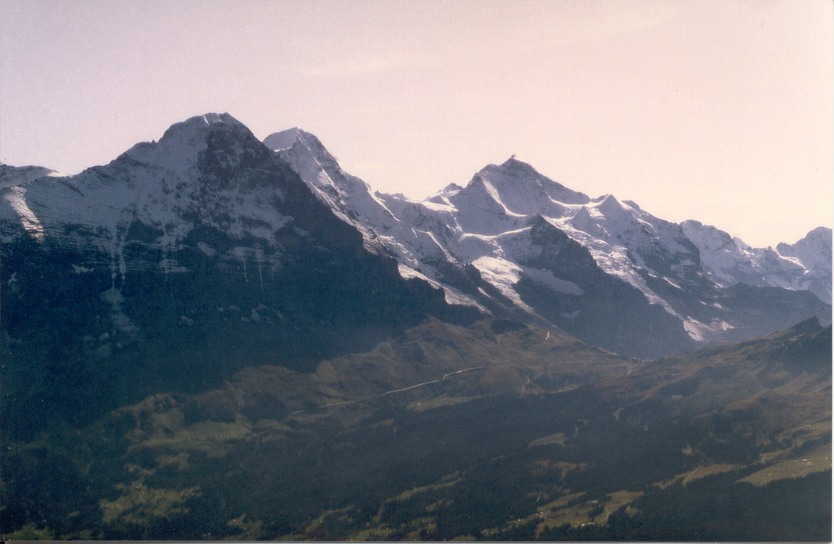 Eiger, Mnch und Jungfrau vom Faulhorn aus